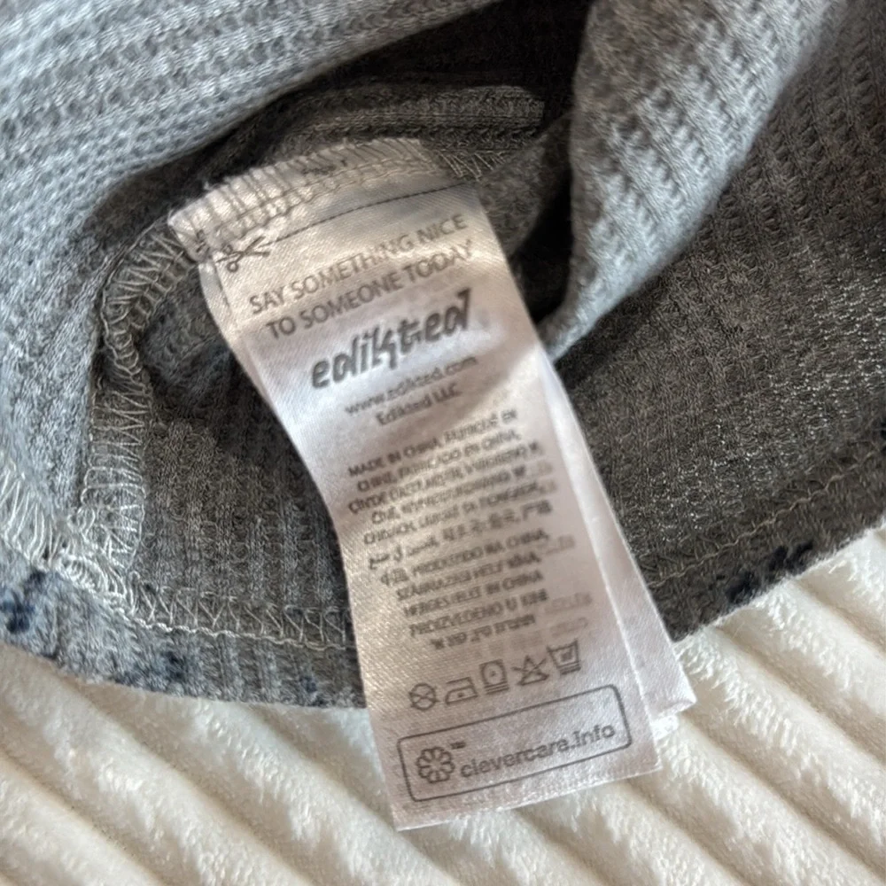 Edikted Set of 2 Spaghetti Strap Cropped Ribbed Tank Tops Floral Stripe Lace XS - Picture 11 of 14